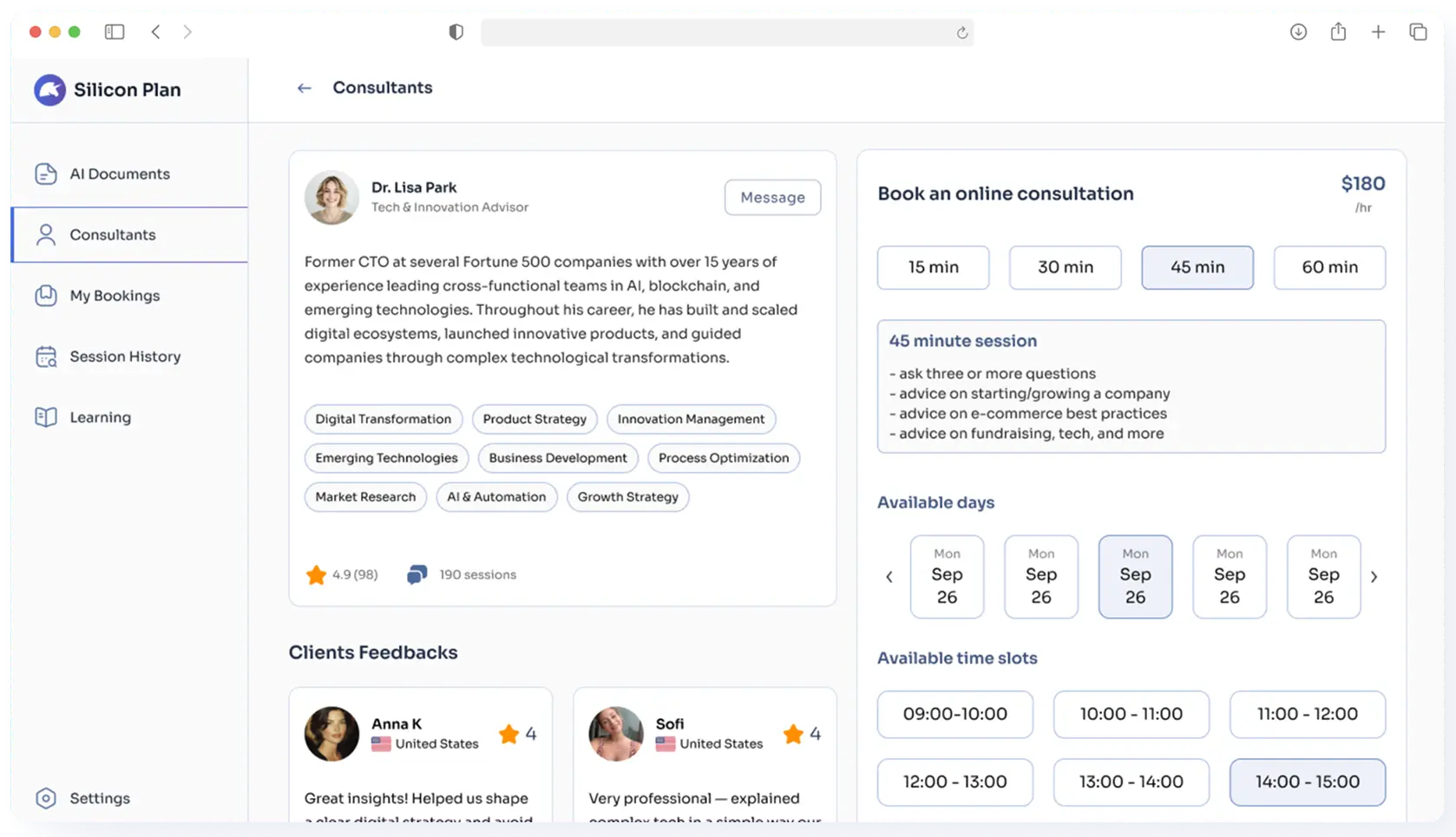 Consultants screenshot 1