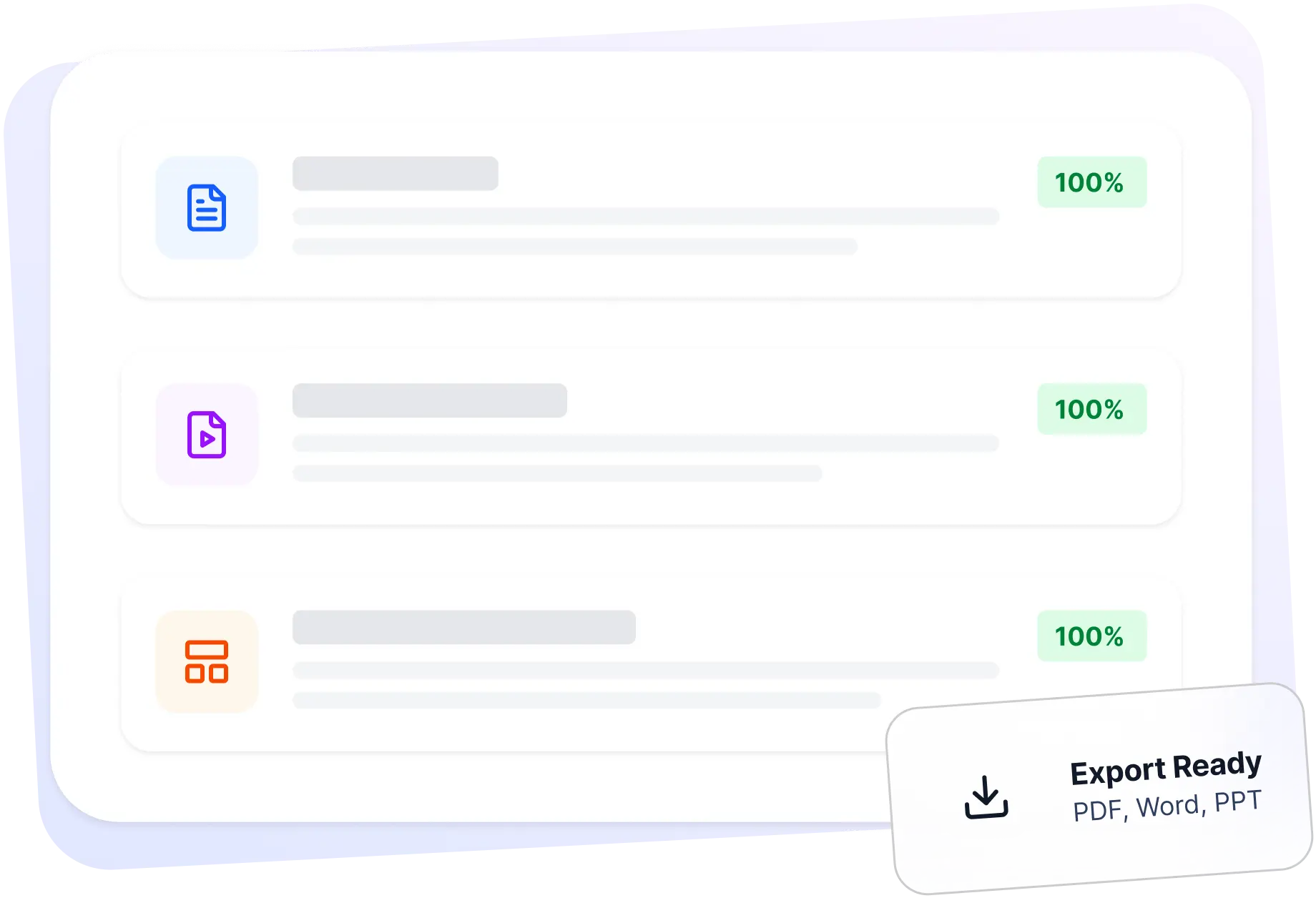 AI document generation preview